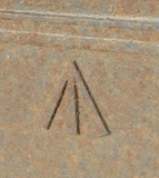 Marker post arrow