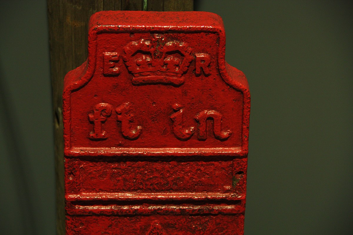 Telegraph cable marker post at Science and Industry Museum, Liverpool Road, Manchester by Richard Ash 
