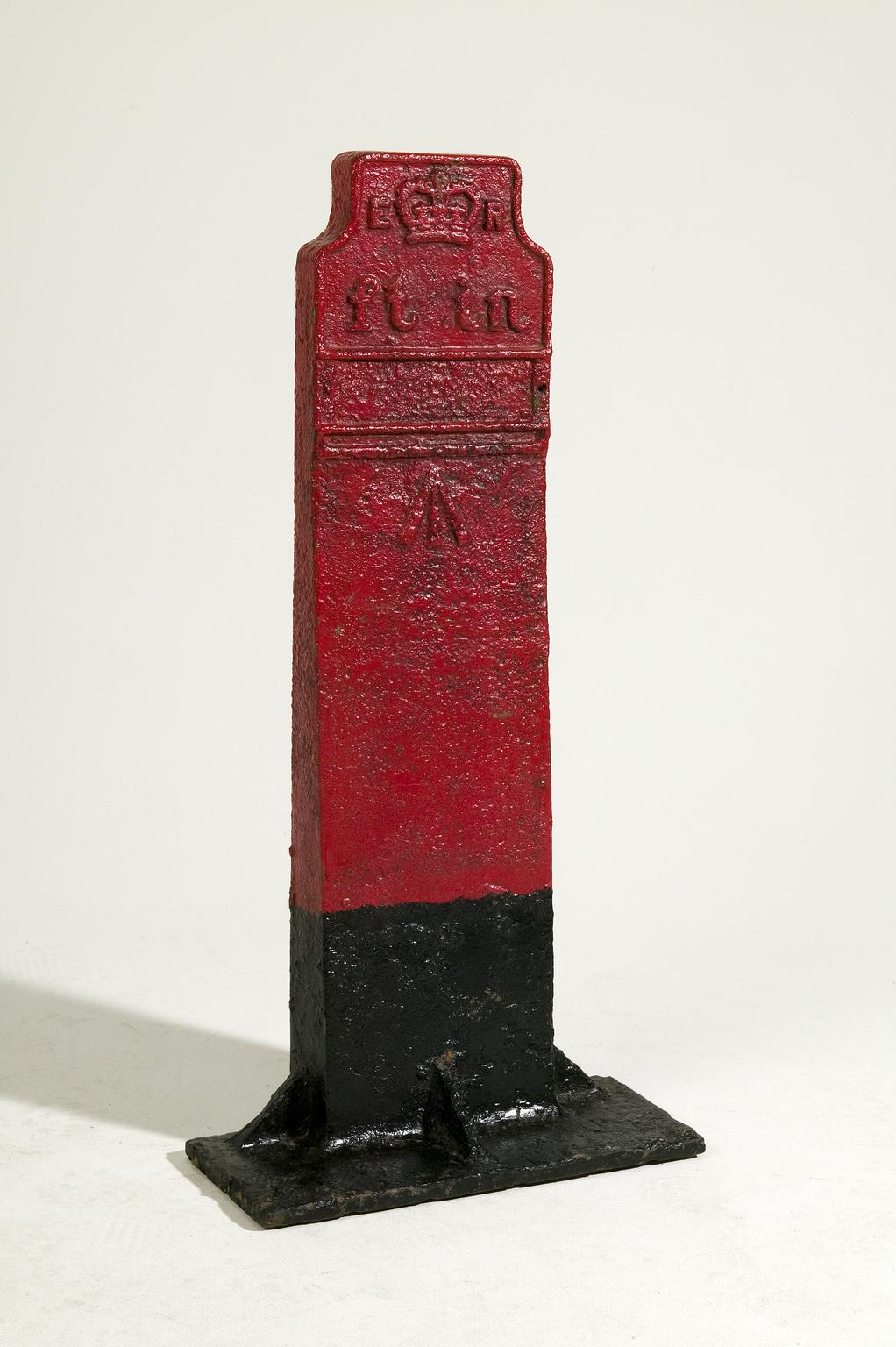 Telegraph cable marker post at Science and Industry Museum, Liverpool Road, Manchester by The Board of Trustees of the Science Museum 