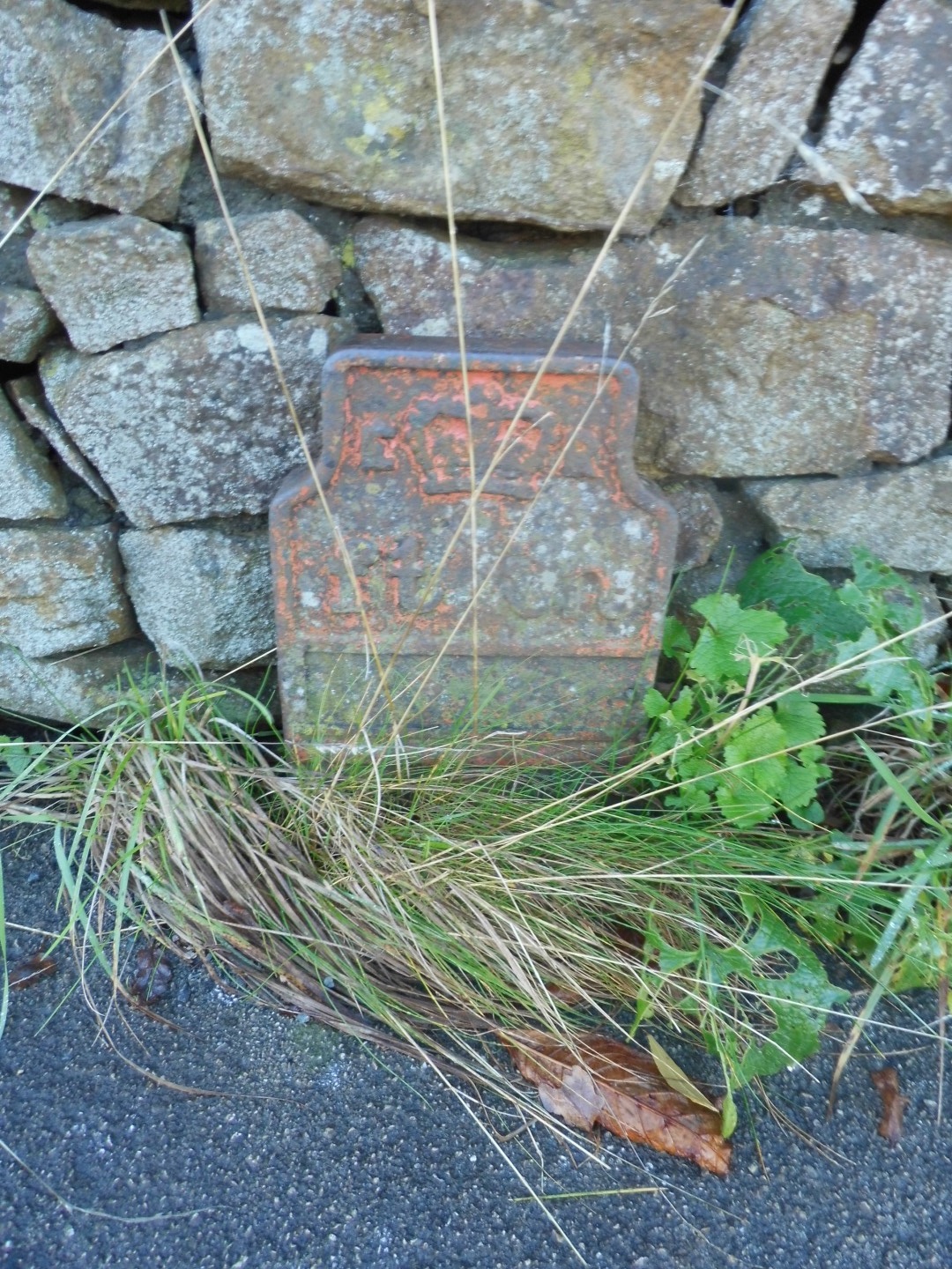 Telegraph cable marker post at Lancaster Road (A6), Slyne by Derek Pattenson 