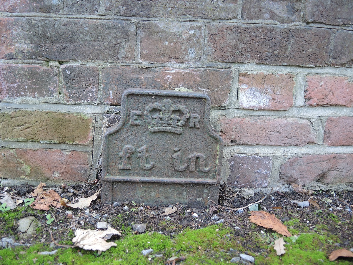 Telegraph cable marker post at 12 Summer Hill, Harbledown, Canterbury by David Lewis 