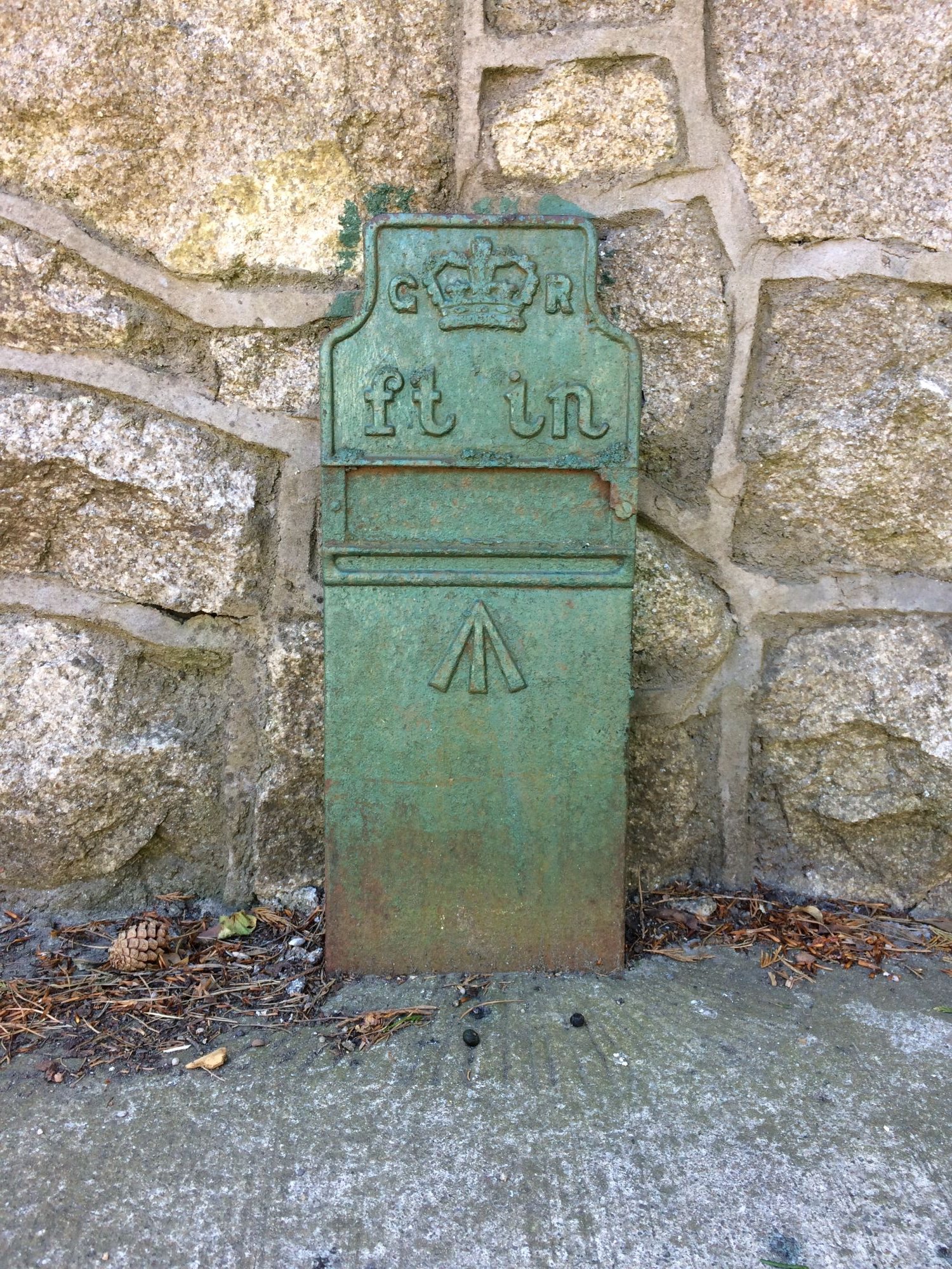 Telegraph cable marker post at Lus Mor, Torquay Road, Dublin by National Inventory of Architecture and Heritage Ireland 