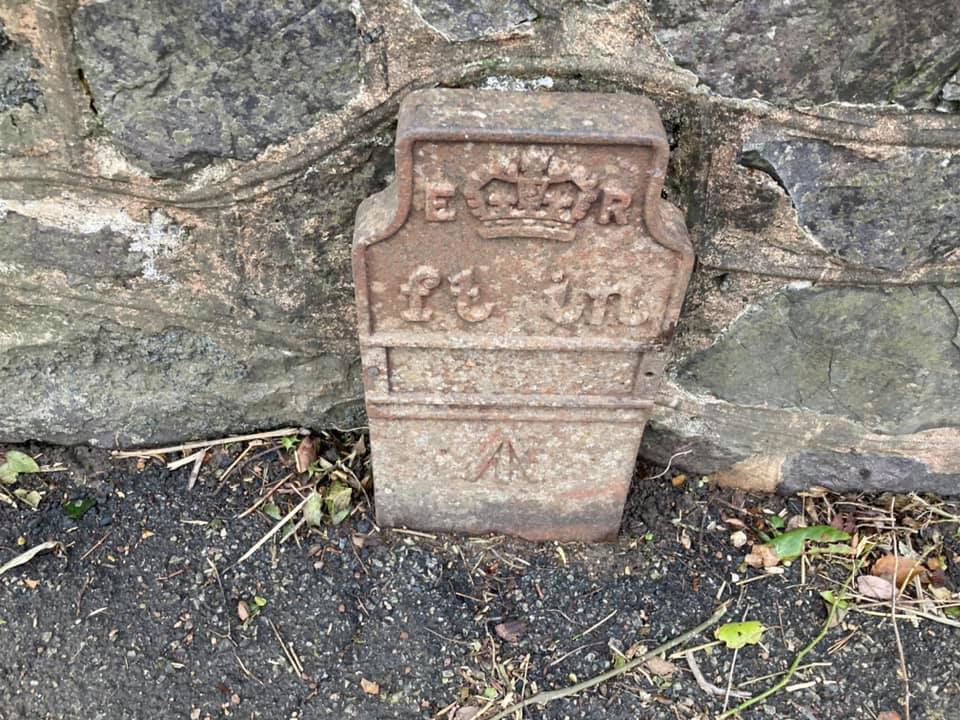 Telegraph cable marker post at B3212, nr Chapel Hill, Longdown, Dartmoor by Chris Tawn 