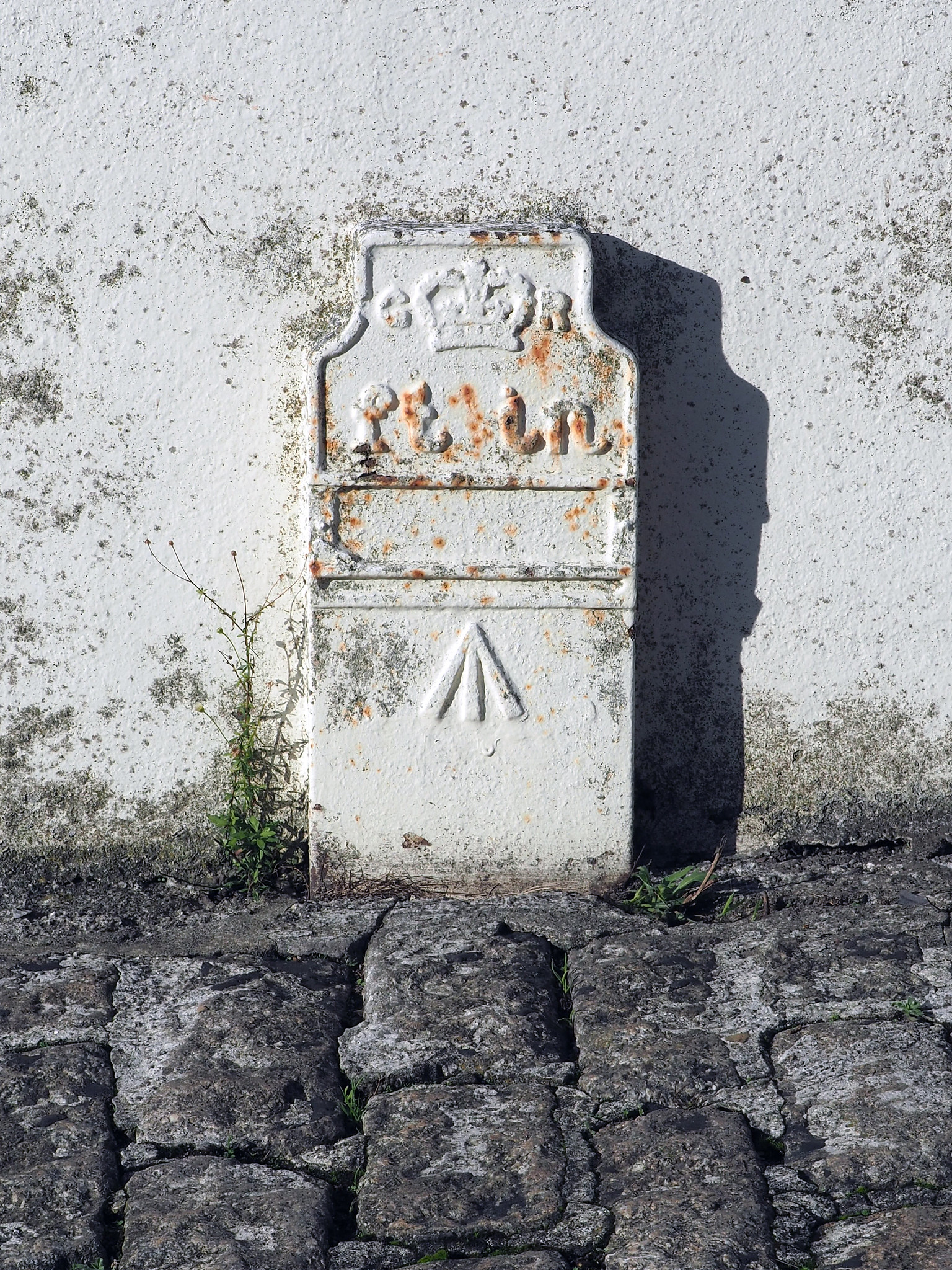 Telegraph cable marker post at Thomas Lane (side of 2 Diamond Avenue), Plymouth by Chris Williamson 