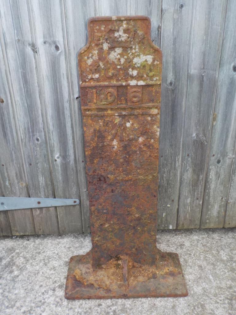 Telegraph cable marker post at Unknown - was for sale on eBay by ebay 