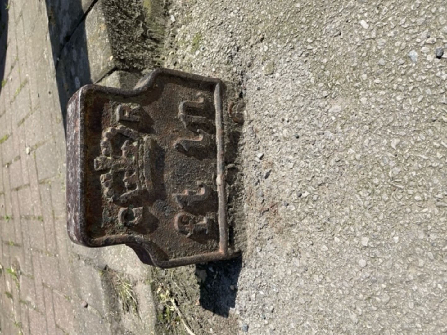 Telegraph cable marker post at 204 Leeds Road, Newton Hill, Wakefield by Richard Brown 