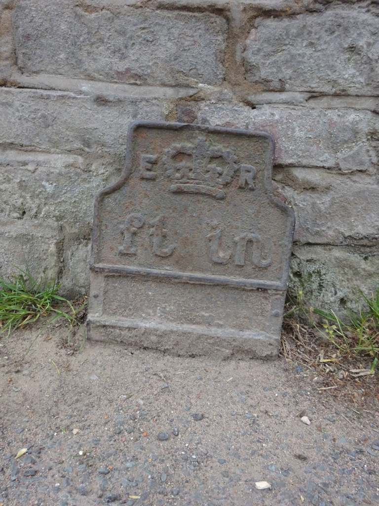 Telegraph cable marker post at opp. 48 Main Road, Kempsey, Worcester by Mr Red 