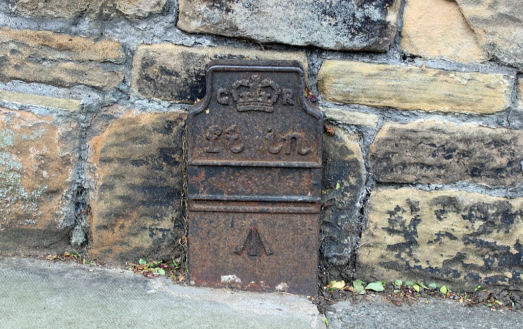 Telegraph cable marker post at 47 Claremount Road, Wallasey by Phil Nash 