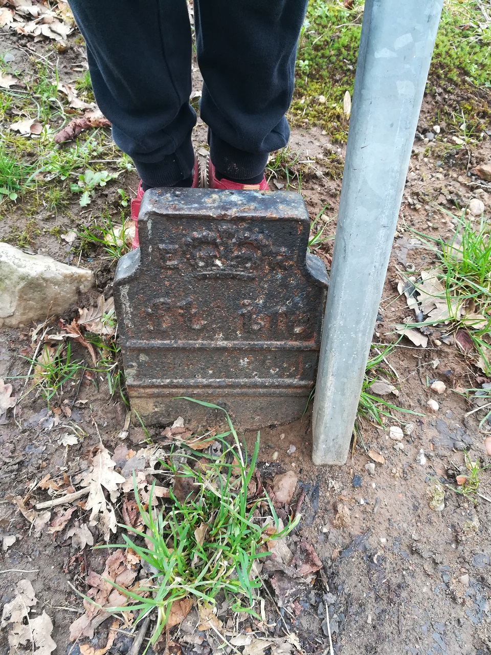 Telegraph cable marker post at Junction of Leach Green Lane and Lickey Road, Rednal, Birmingham by Felicity Conlon 