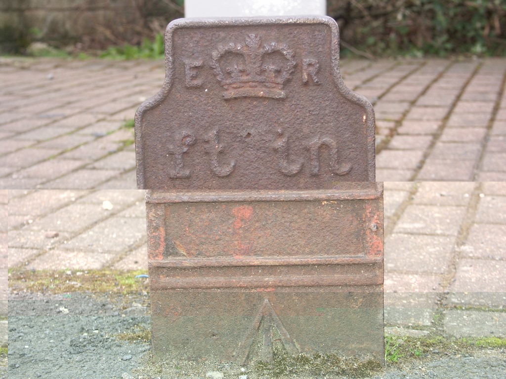 Telegraph cable marker post at Morrisons, Deighton Road, nr jnc of York Road, Wetherby by IKBrunels 