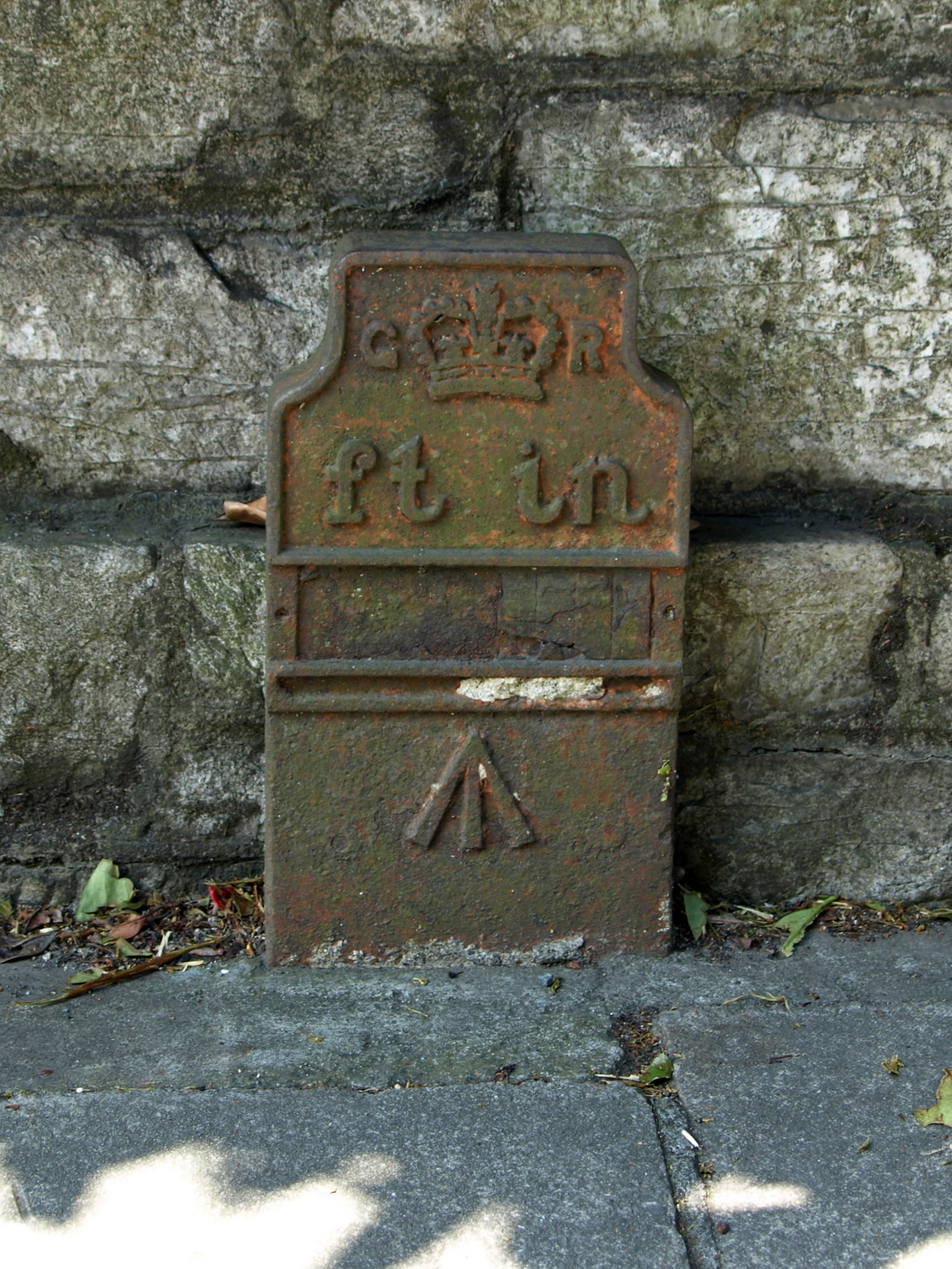 Telegraph cable marker post at 74 Mannamead Road, Plymouth by Chris Williamson 