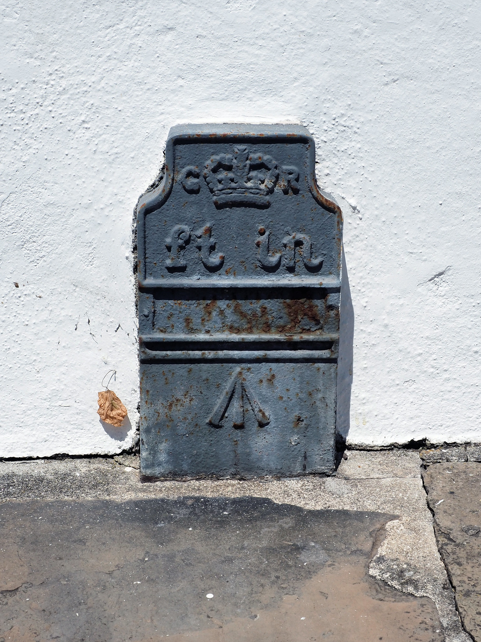 Telegraph cable marker post at Abbot's Barton Walk, Canterbury by Chris Williamson 