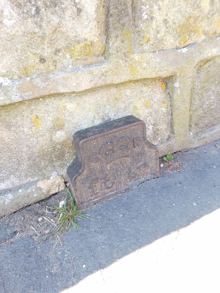 Telegraph cable marker post at 183 Alfreton Road, Little Eaton, Derby by Derek Pattenson 
