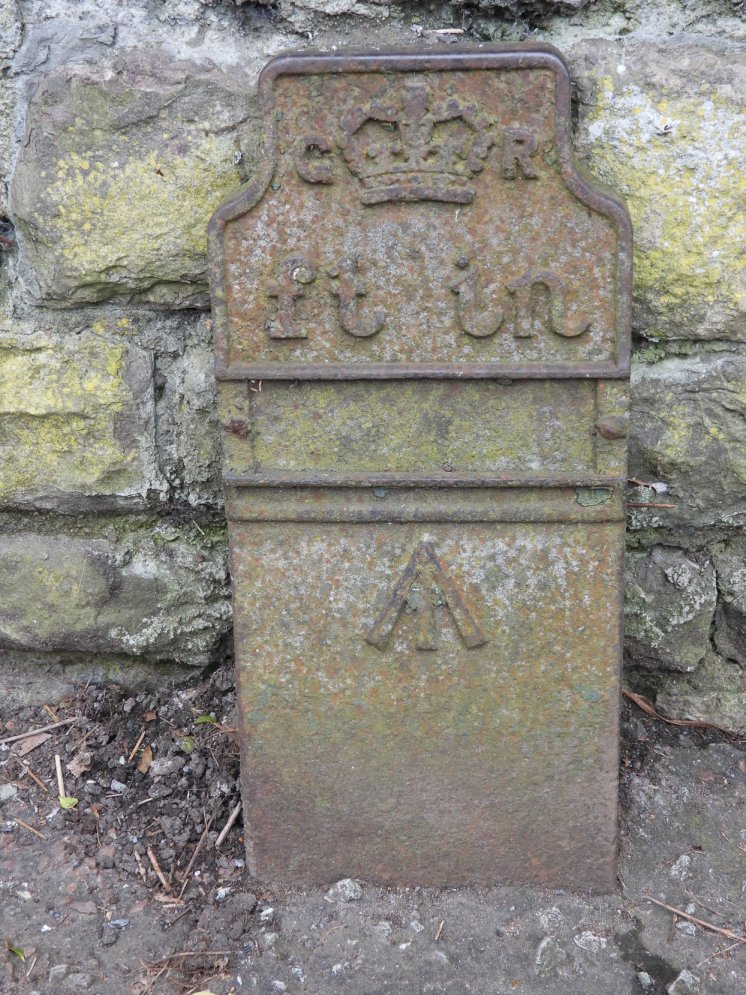 Telegraph cable marker post at 63 Cowbridge Road West, Cardiff by Robert Guy 