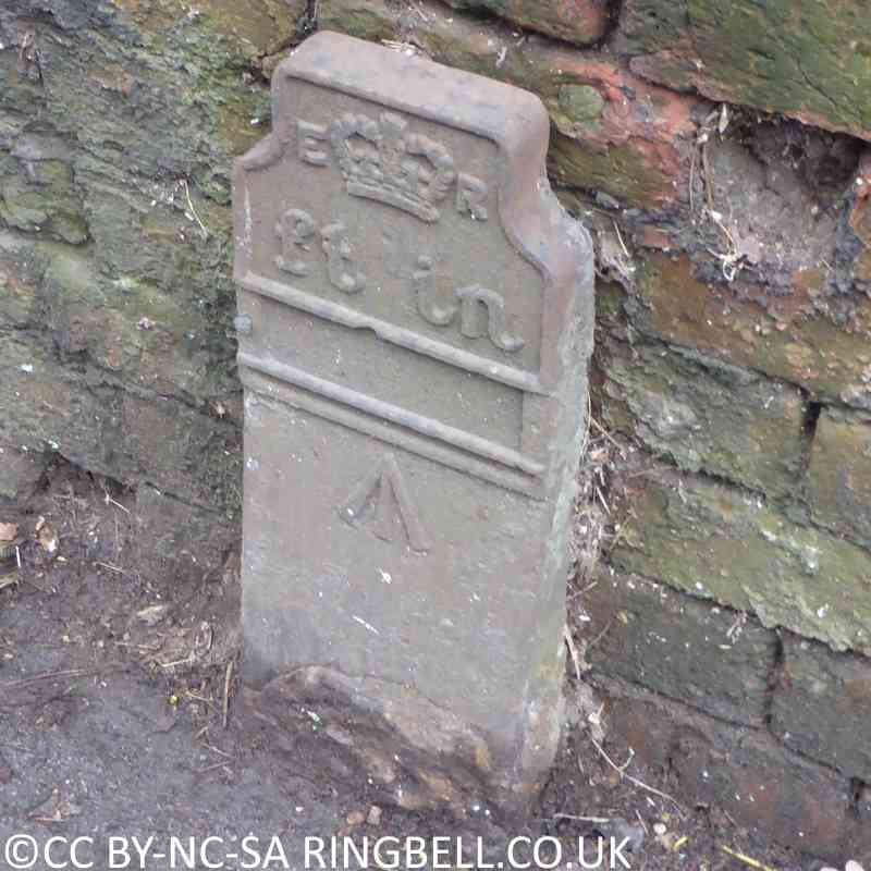 Telegraph cable marker post at 71 Rock Hill, Bromsgrove by Steve Scanlon 