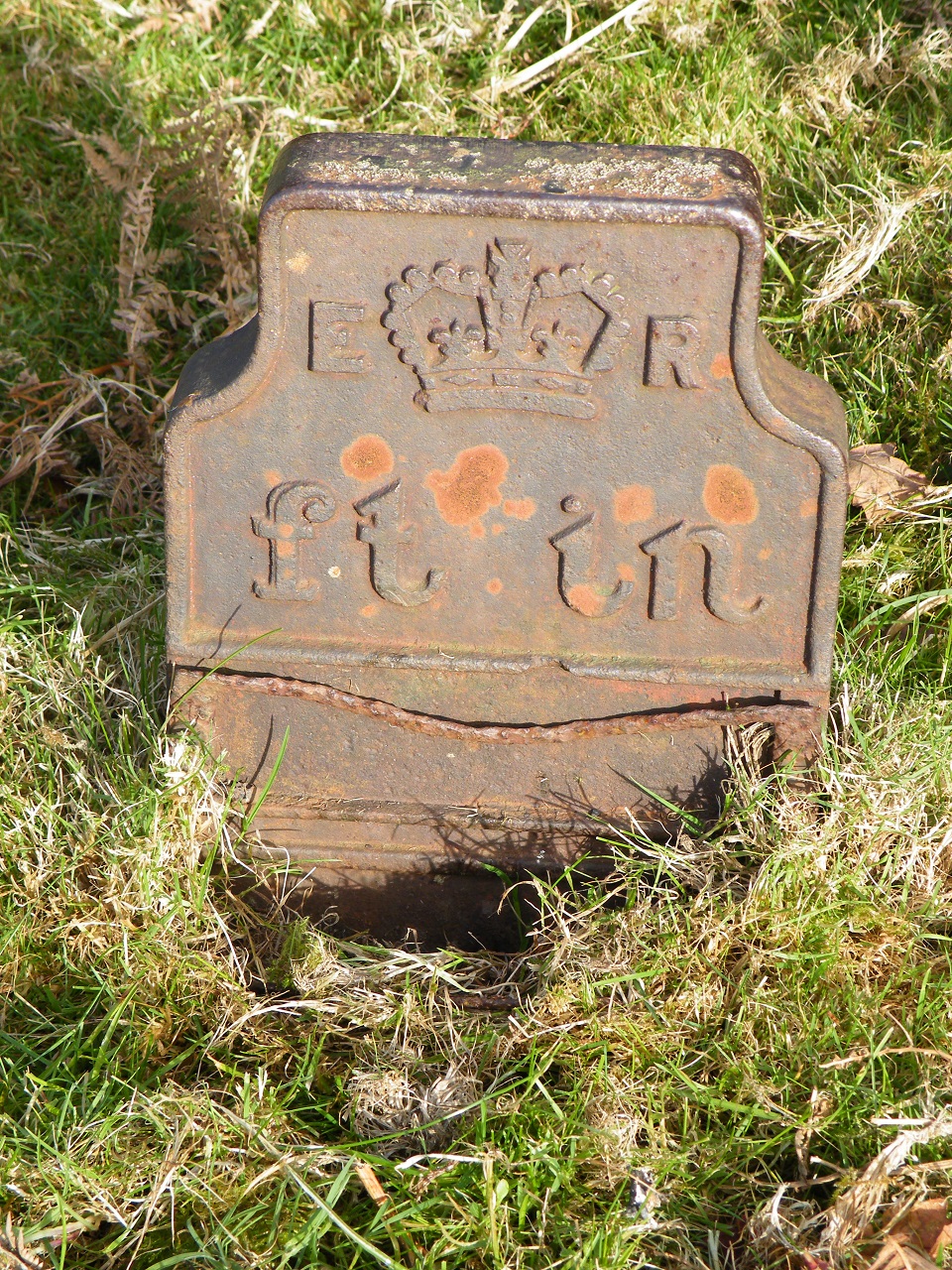 Telegraph cable marker post at nr. top of Cox Tor, Pork Hill, Tavistock by Mark Fenlon 