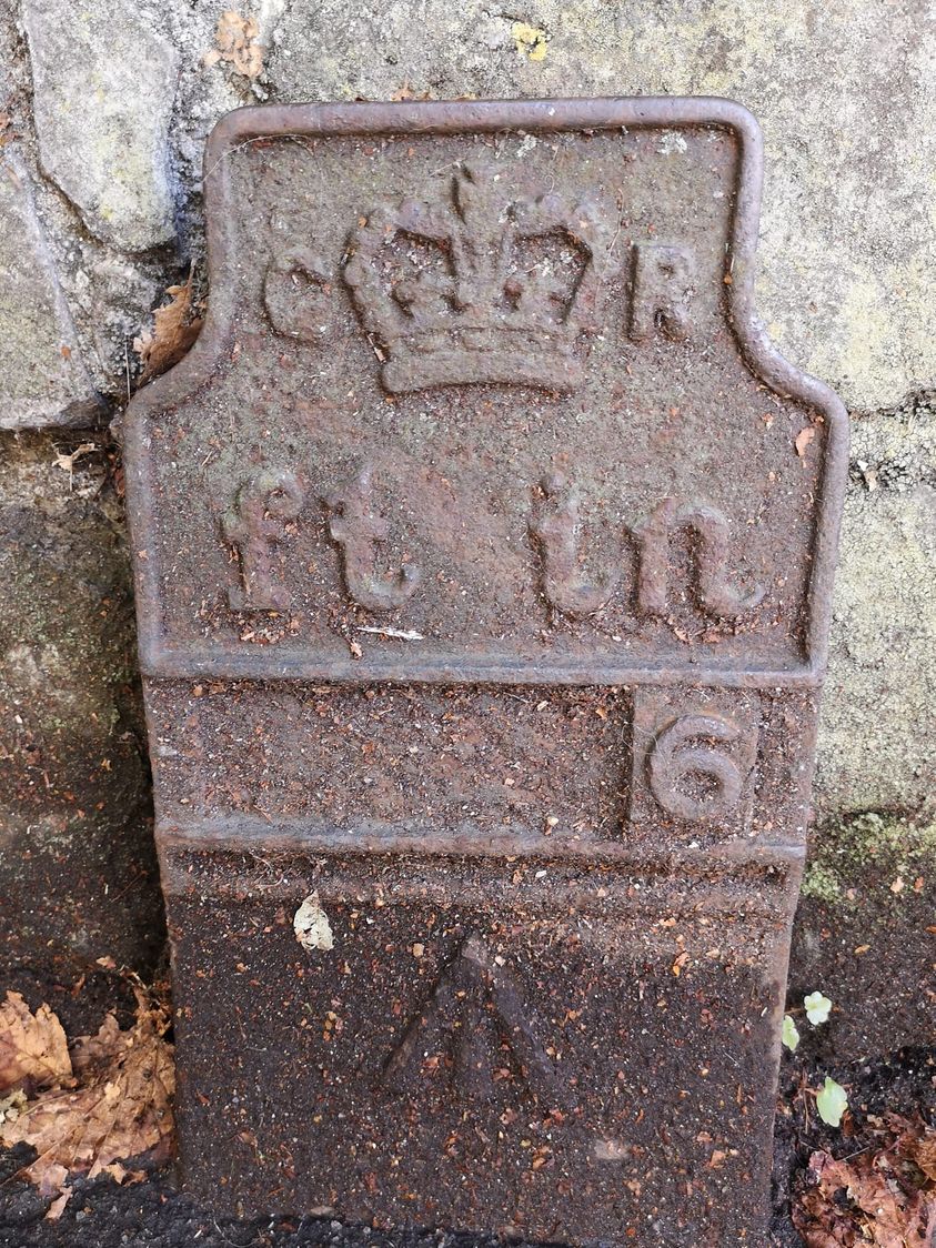 Telegraph cable marker post at Gascoyne Place (by door to park), Plymouth by Nigel Mole 