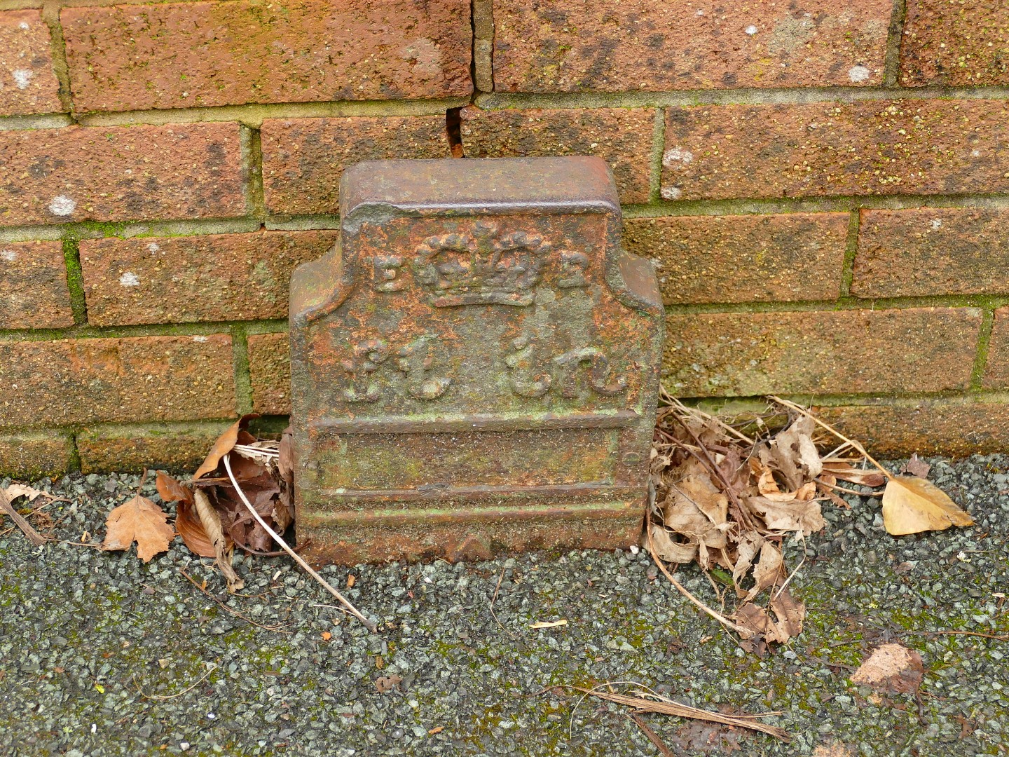 Telegraph cable marker post at 326 Garstang Road, Fulwood, Preston by Christopher Leather 