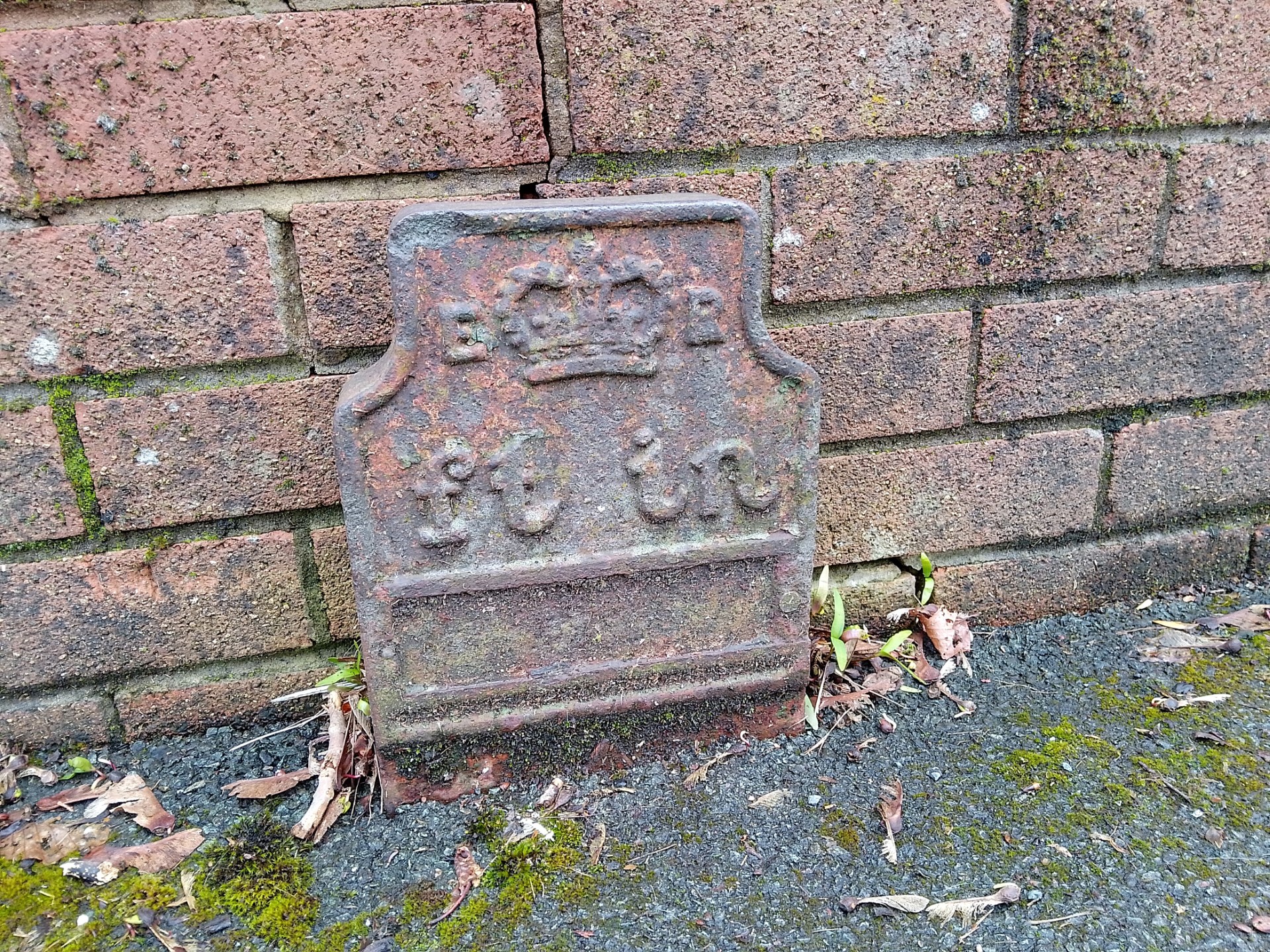 Telegraph cable marker post at 326 Garstang Road, Fulwood, Preston by Derek Pattenson 