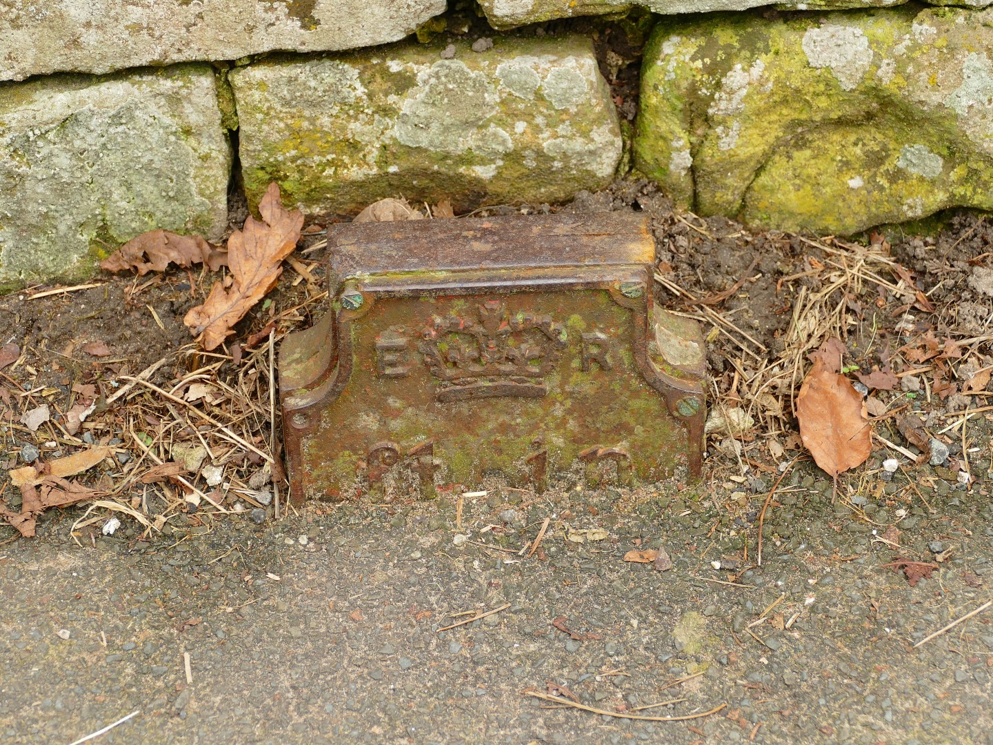 Telegraph cable marker post at opp. 134 Garstang Road, Catterall, Preston by Christopher Leather 