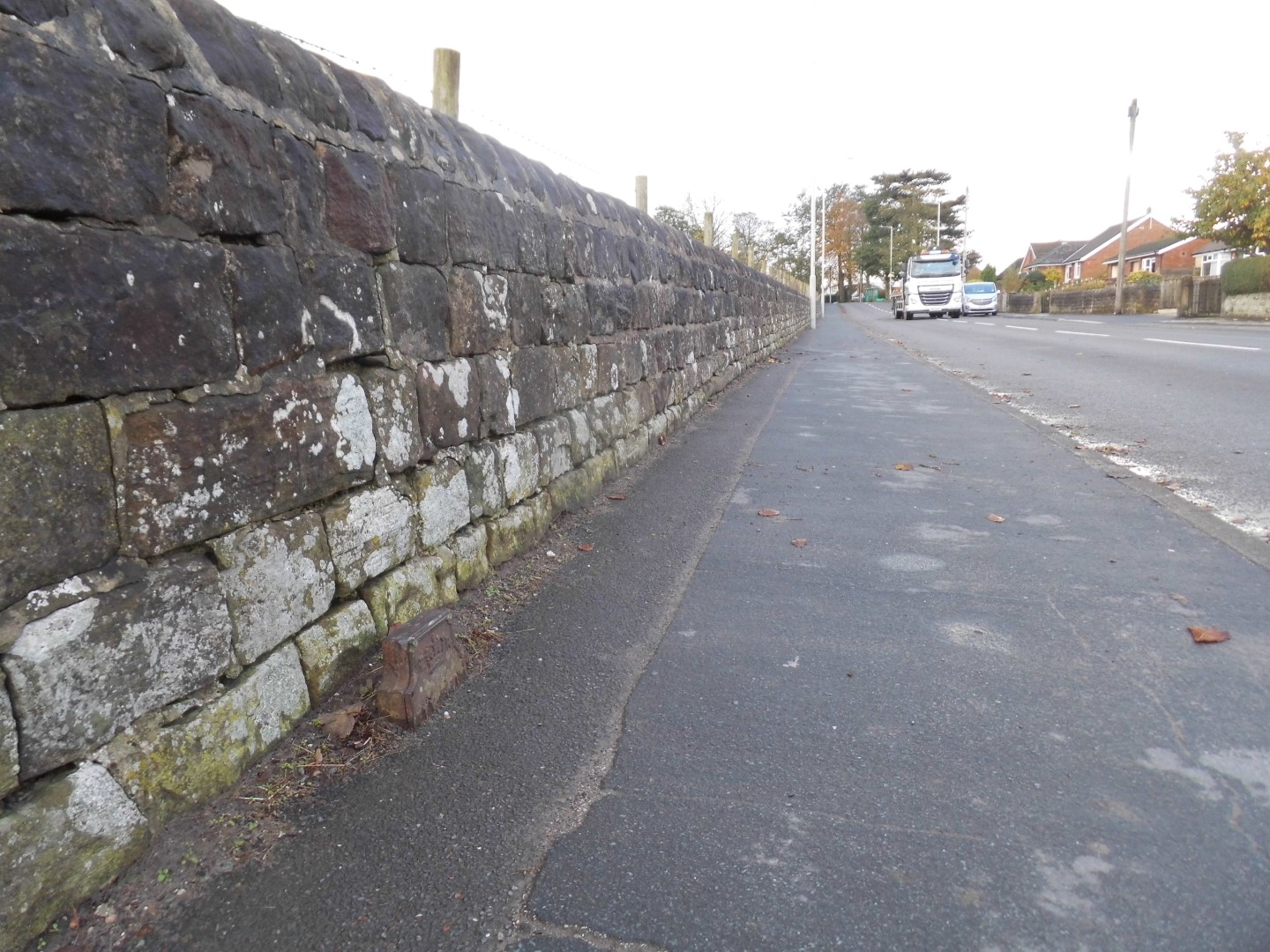 Telegraph cable marker post at opp. 134 Garstang Road, Catterall, Preston by Derek Pattenson 
