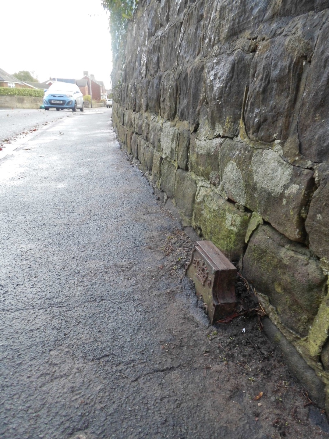 Telegraph cable marker post at opp. 144 Garstang Road, Catterall, Preston by Derek Pattenson 