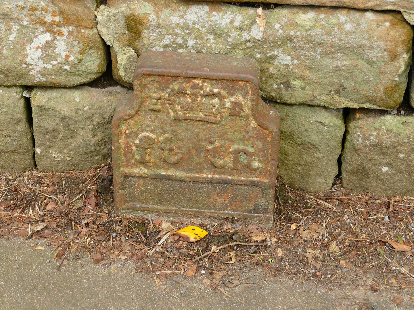 Telegraph cable marker post at 62 Scotforth Road, Lancaster by Christopher Leather 