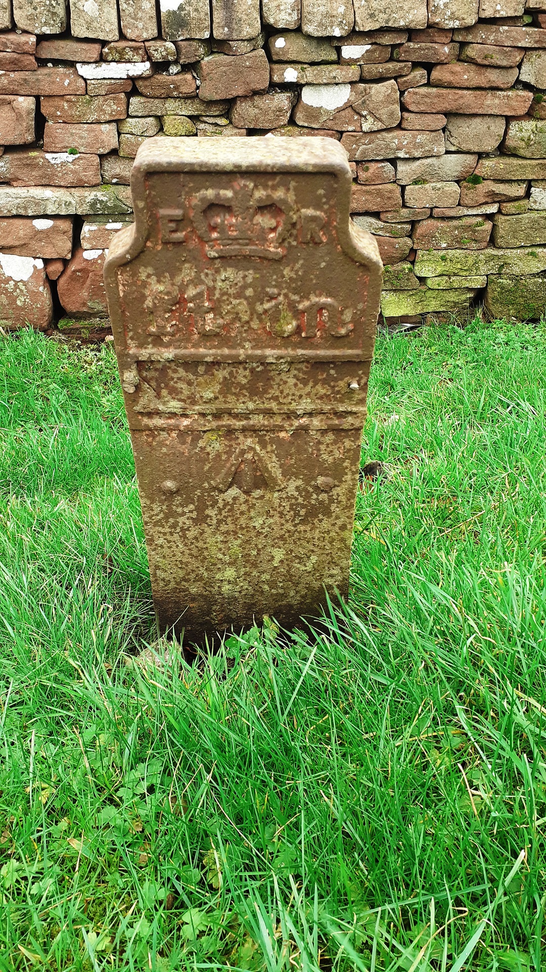 Telegraph cable marker post at 40m N of Mounsey Bank, A6, Plumpton Head, Penrith  by Luke Shaw 