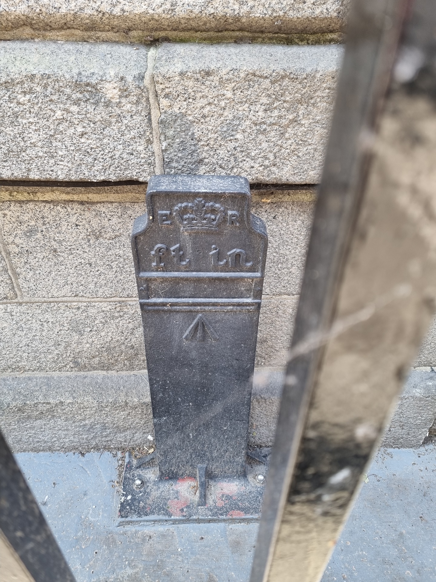 Telegraph cable marker post at Moore's Hotel, Le Pollet, St Peter Port, Guernsey by Mark Page 