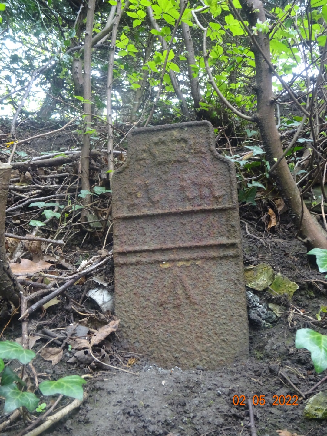 Telegraph cable marker post at On bank above footpath, 50m S of jnc A177 and Whinney Hill, Durham by Mark Nimmins 