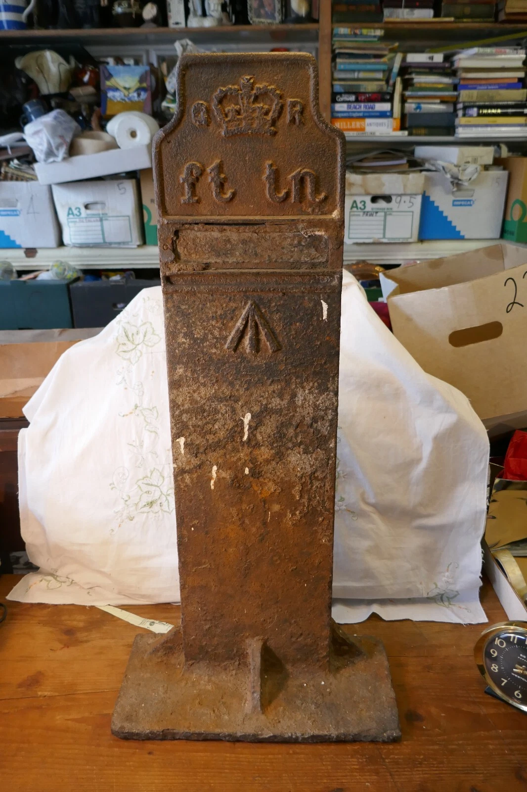 Telegraph cable marker post at  by eBay 