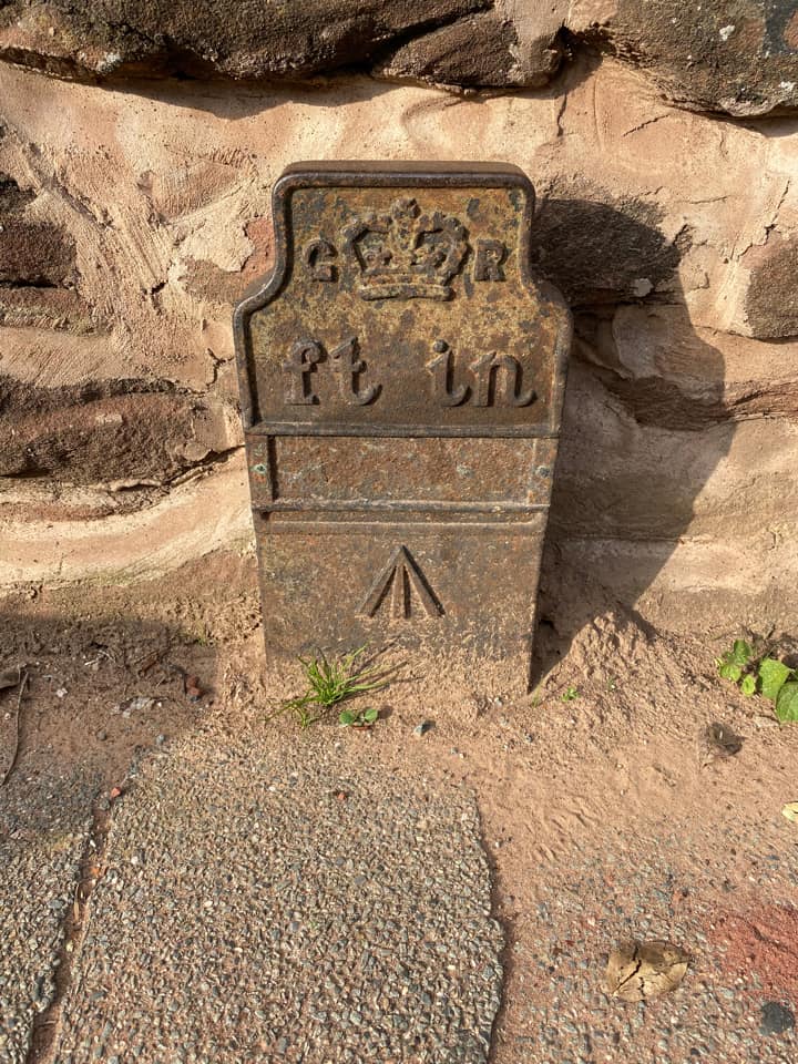 Telegraph cable marker post at opp. S. end of layby, Christleton Road, Chester by Jeanette McCartan 