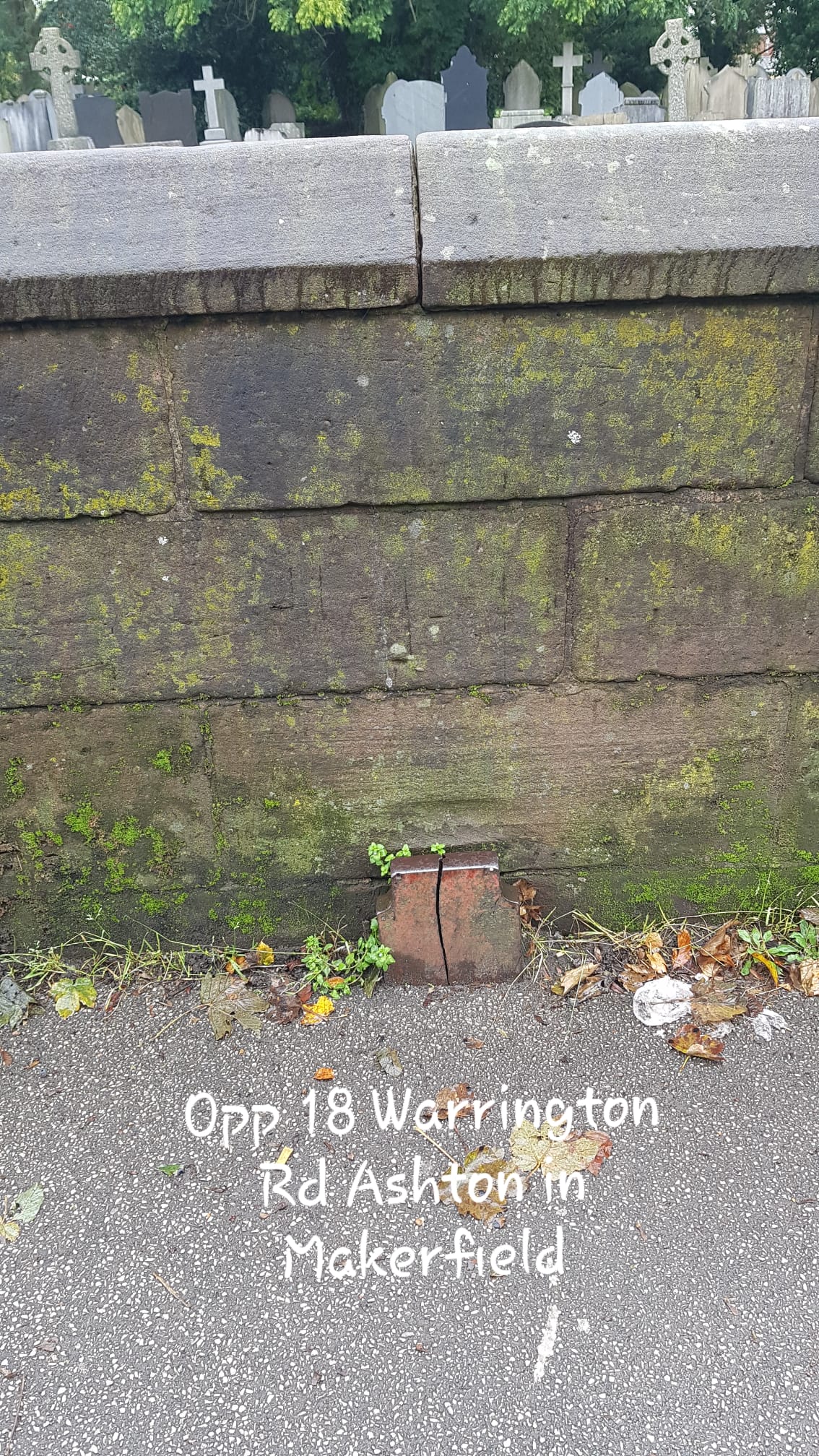 Telegraph cable marker post at opp. 18 Warrington Road, Ashton-in-Makerfield, Wigan by Jan Gibbons 
