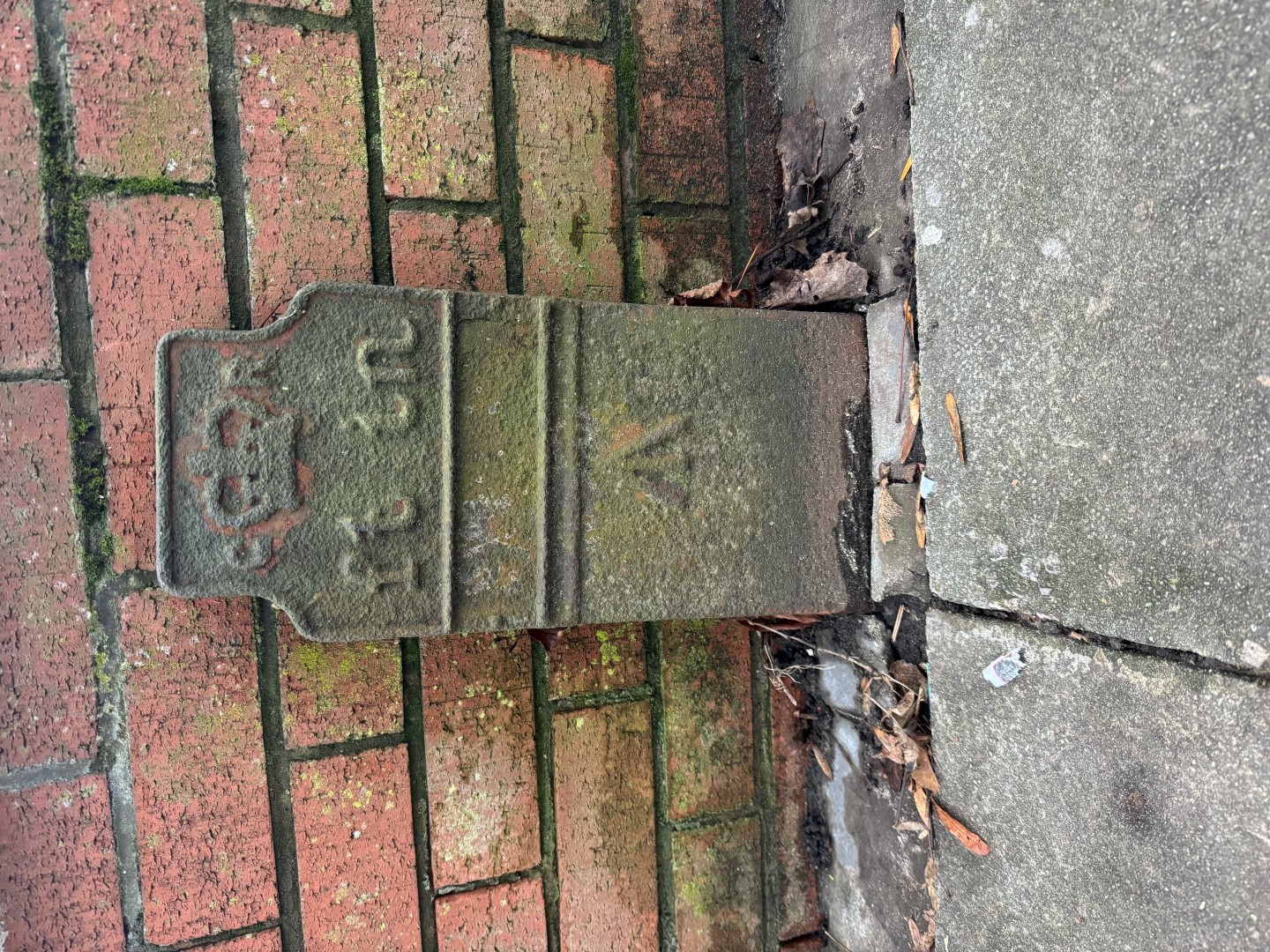 Telegraph cable marker post at 250 Scarisbrick New Road, Southport by David Gallacher 