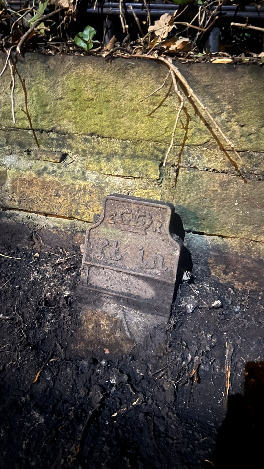 Telegraph cable marker post at 35m S gate to Aykley Head Business Park, B6532, Durham by Matt Nimmins 