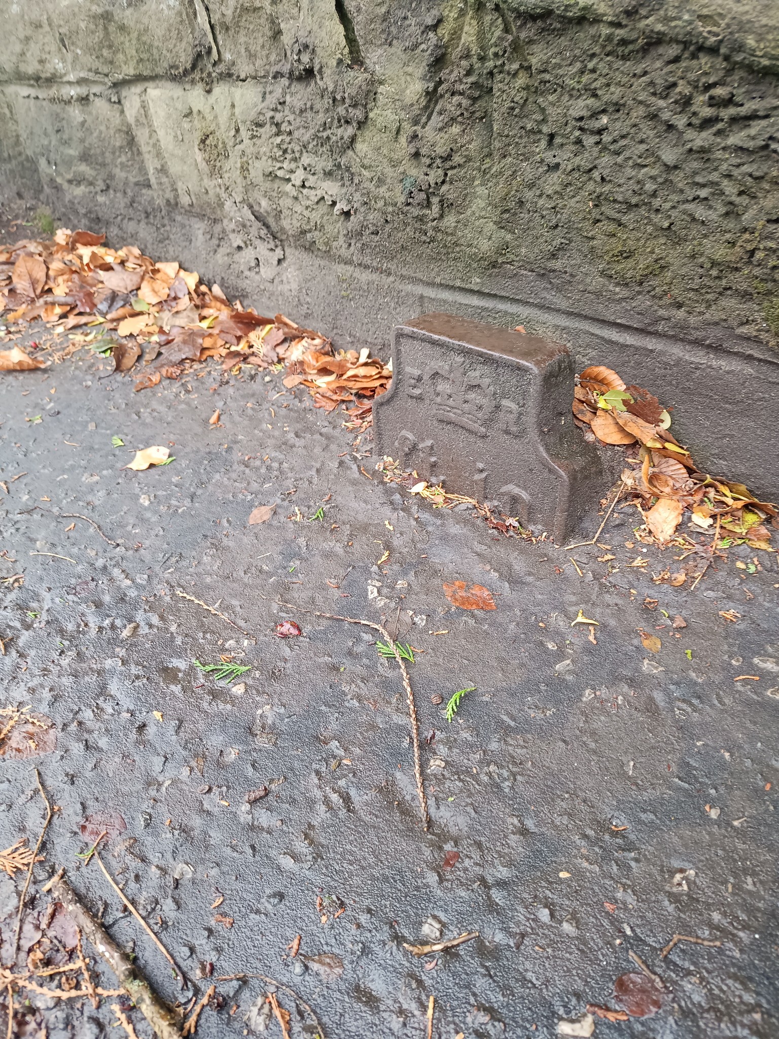 Telegraph cable marker post at Arnothill, Falkirk by Alan Smeaton 