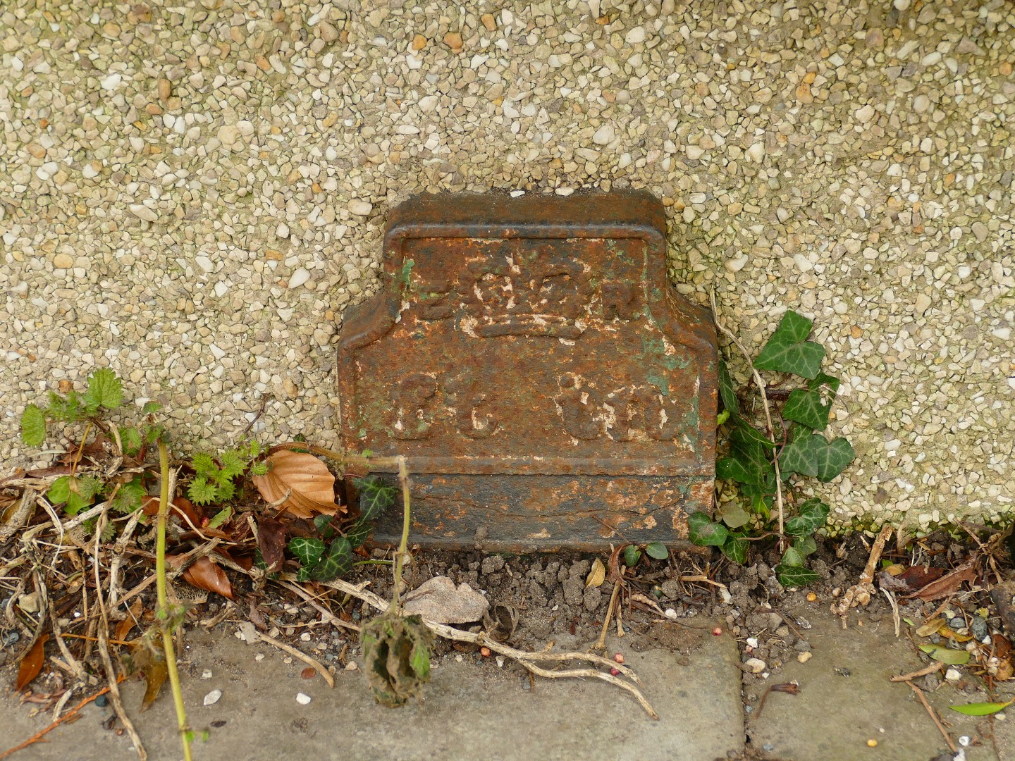 Telegraph cable marker post at 143 Scotforth Road, Lancaster by Christopher Leather 