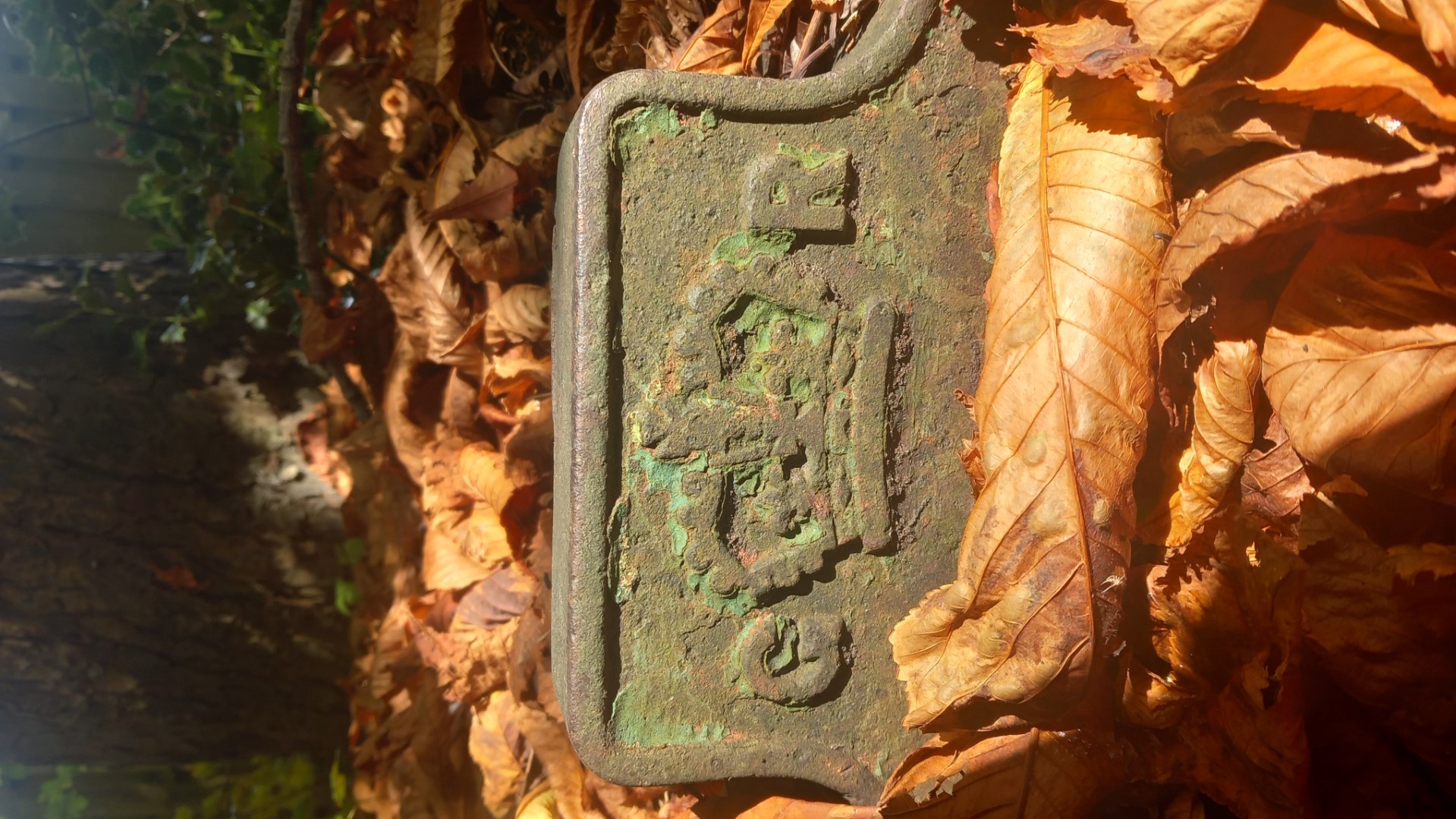 Telegraph cable marker post at 10m S of bus stop behind Sainsburys, Wilmslow Road, Stockport by Mike Savage 