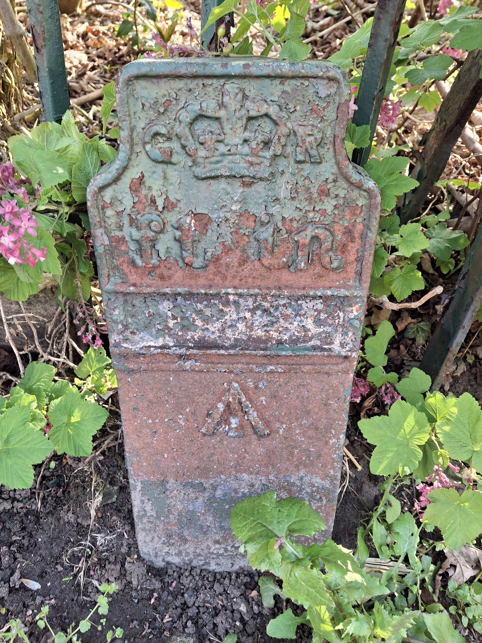 Telegraph cable marker post at opp. 284 Bolton Road, Atherton, Manchester by Mark Duxberry 