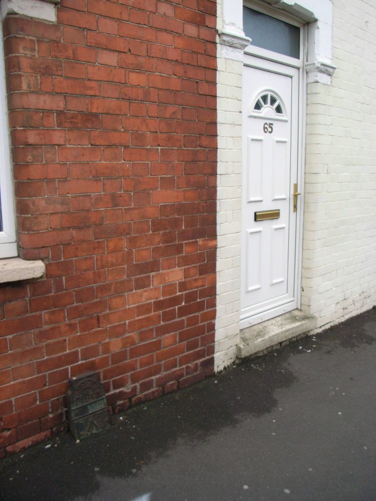 Telegraph cable marker post at 63 Taunton Road, Bridgwater by South West Heritage Trust 