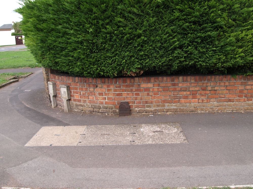 Telegraph cable marker post at 45 Hamilton Road, Taunton by South West Heritage Trust 