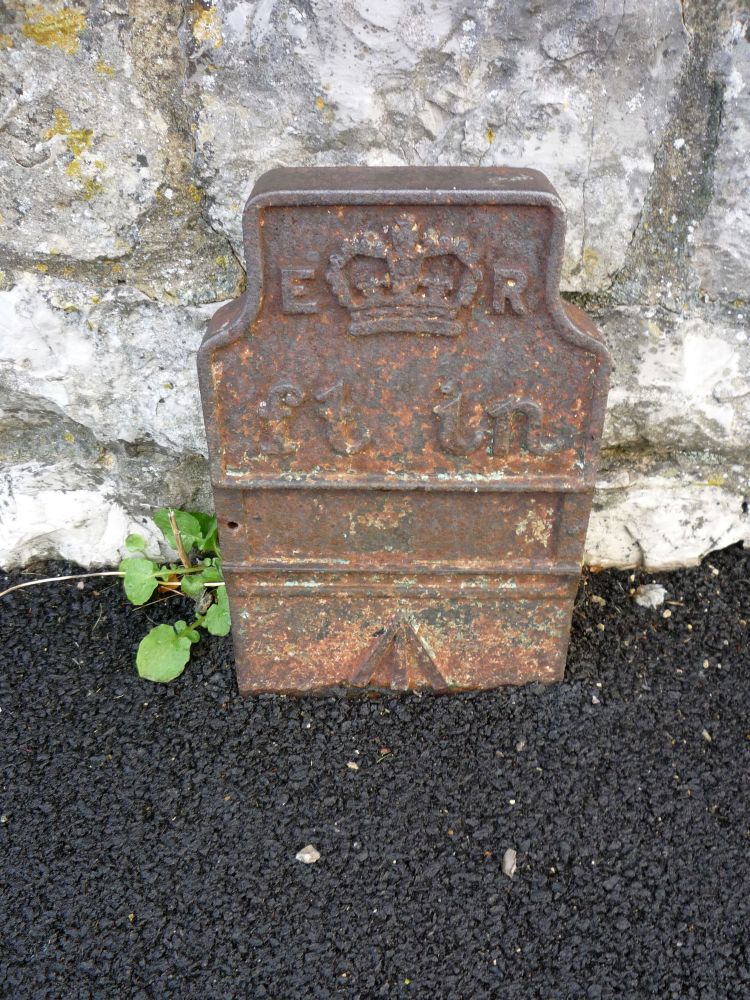 Telegraph cable marker post at 30 Old Main Road, Pawlett, Bridgwater by South West Heritage Trust 